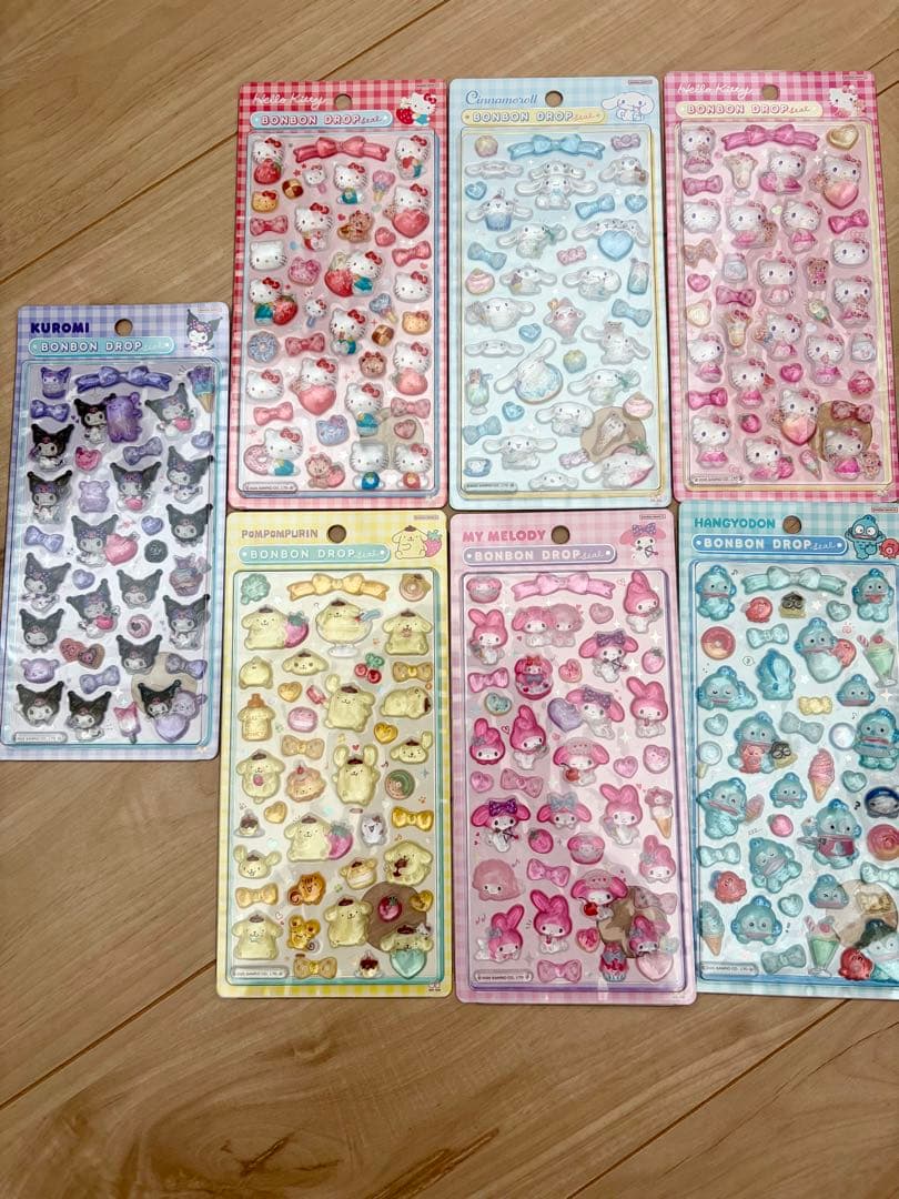 『正規品』サンスター　ボンボンドロップ　サンリオ第二弾　７枚セット