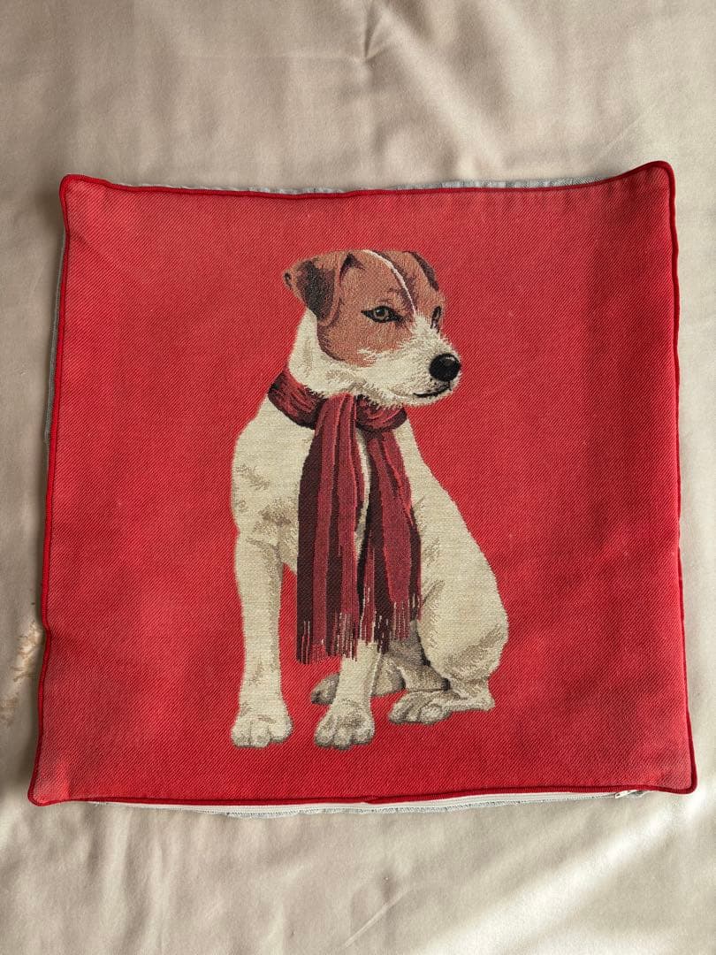 IOSIS クッションカバー　犬　テリア　YvesDelorme クッション