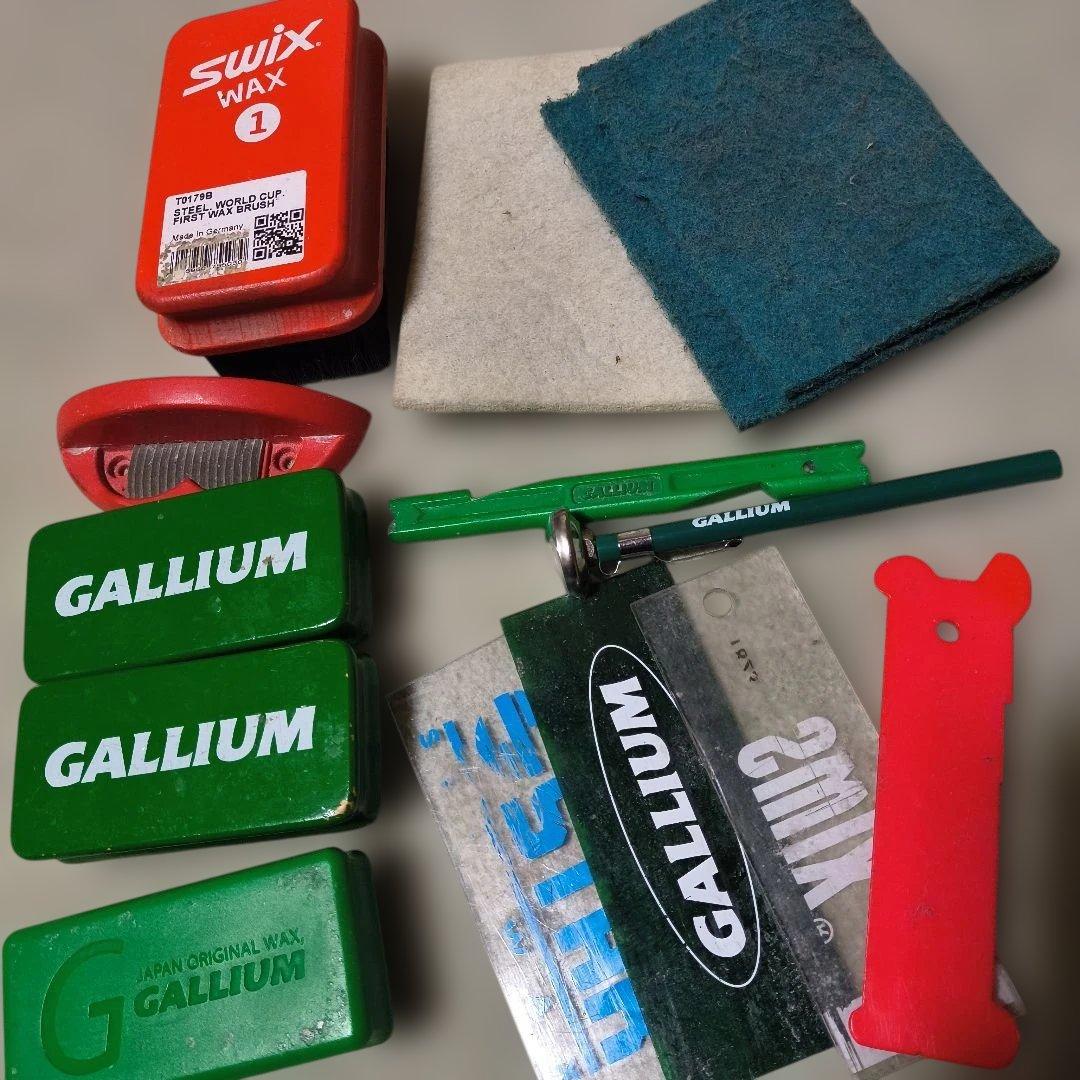 クロスカントリースキー　メンテナンスワックスセットと温度計