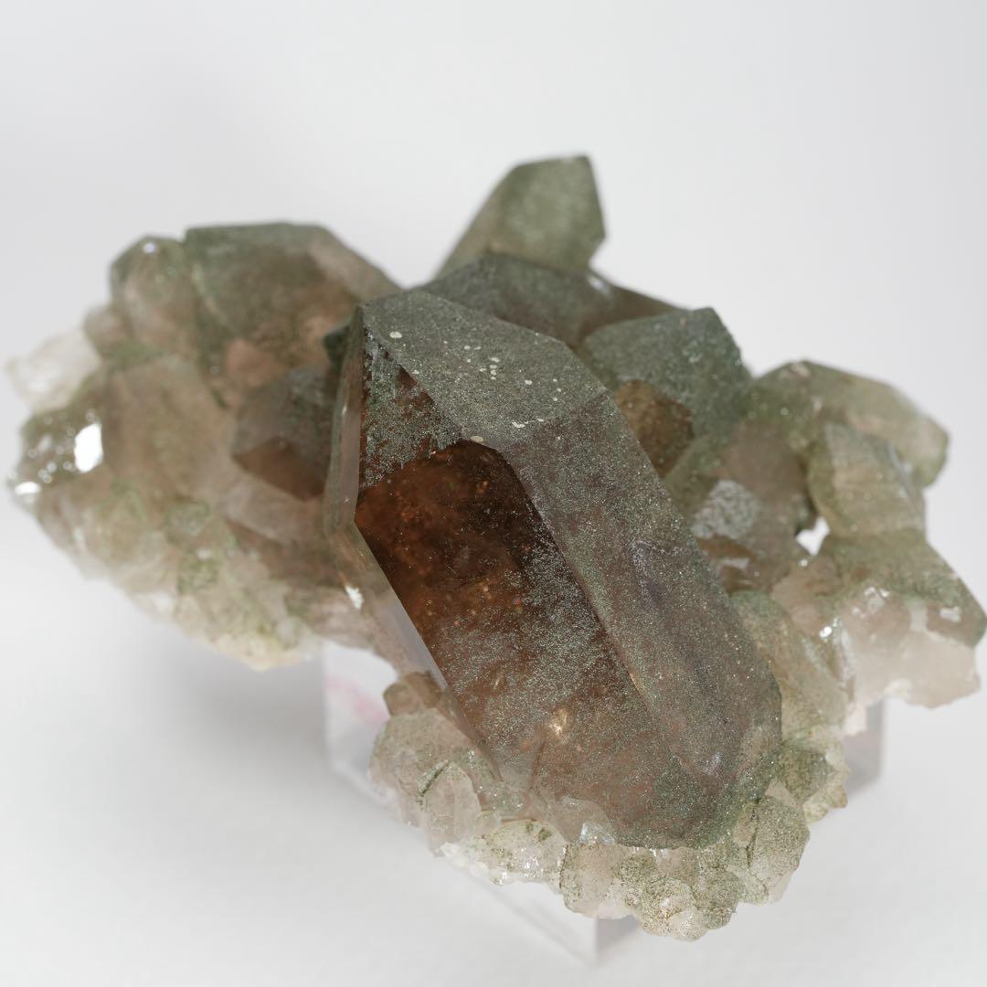 【グリーンキャップ】クローライトinクォーツ スイス産 72×54×30mm