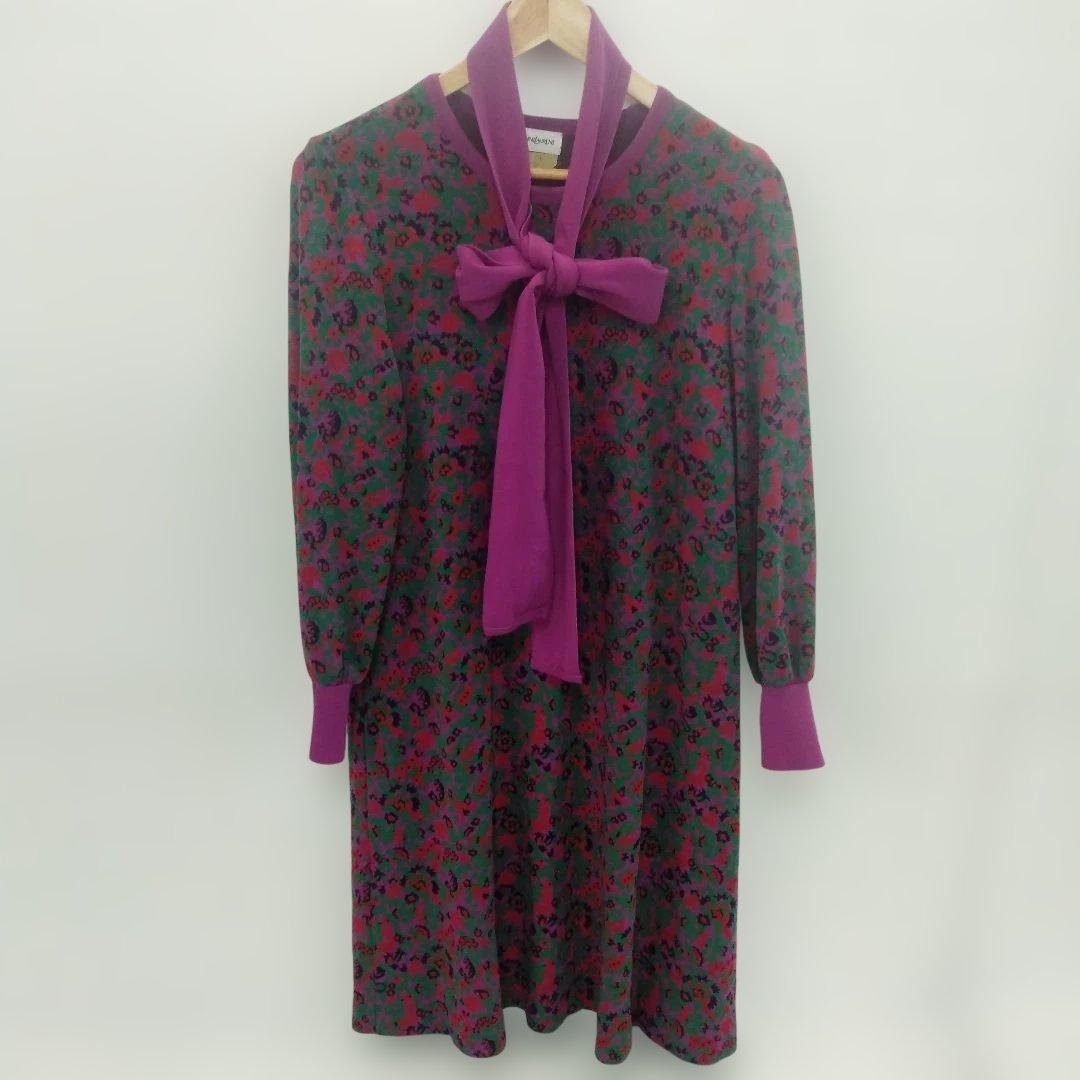 2.9◎S163EX◎イヴサンローラン◎ワンピース◎ニット◎M