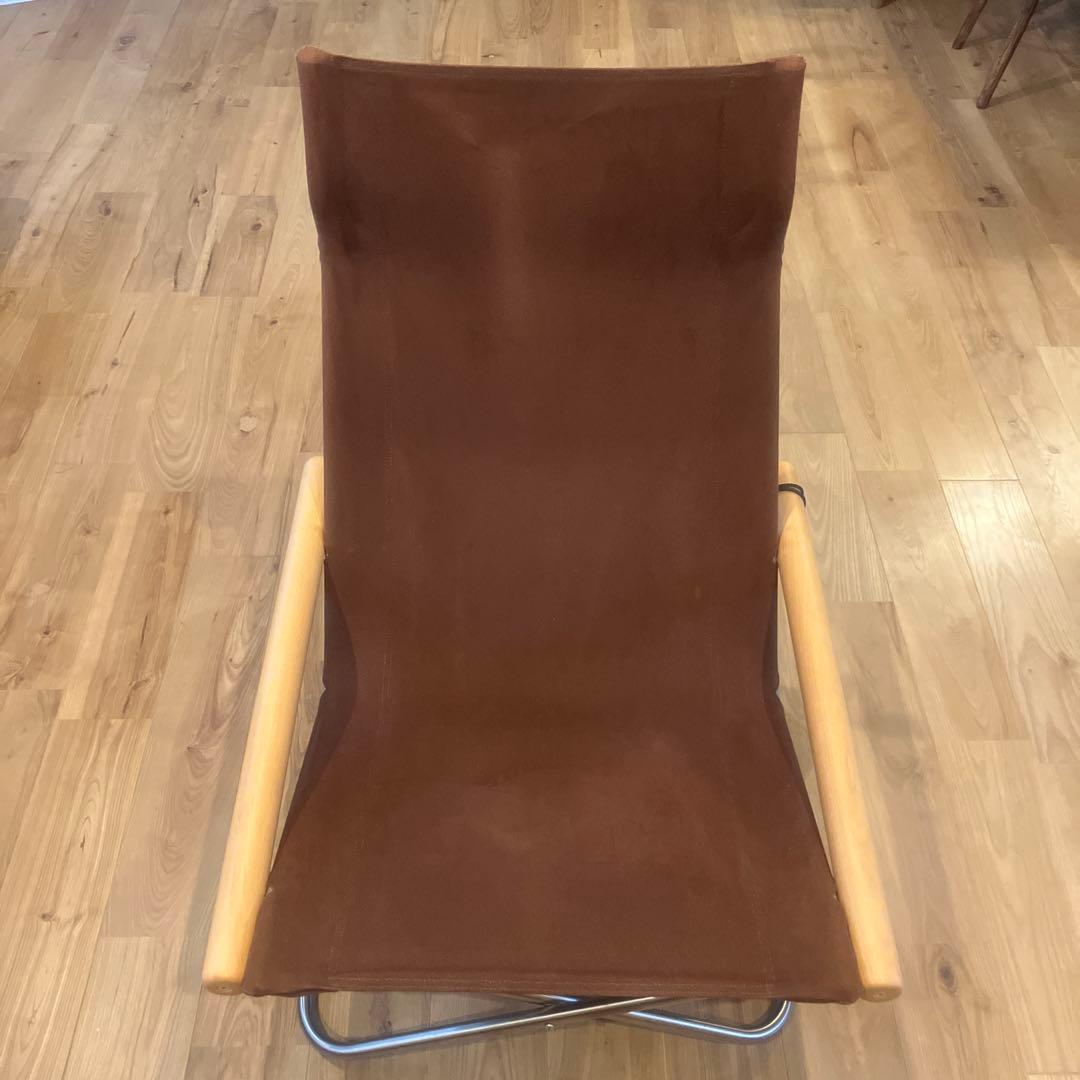 廃盤/ニーチェアf/ダークブラウン/ニーチェアx/藤栄/新居猛