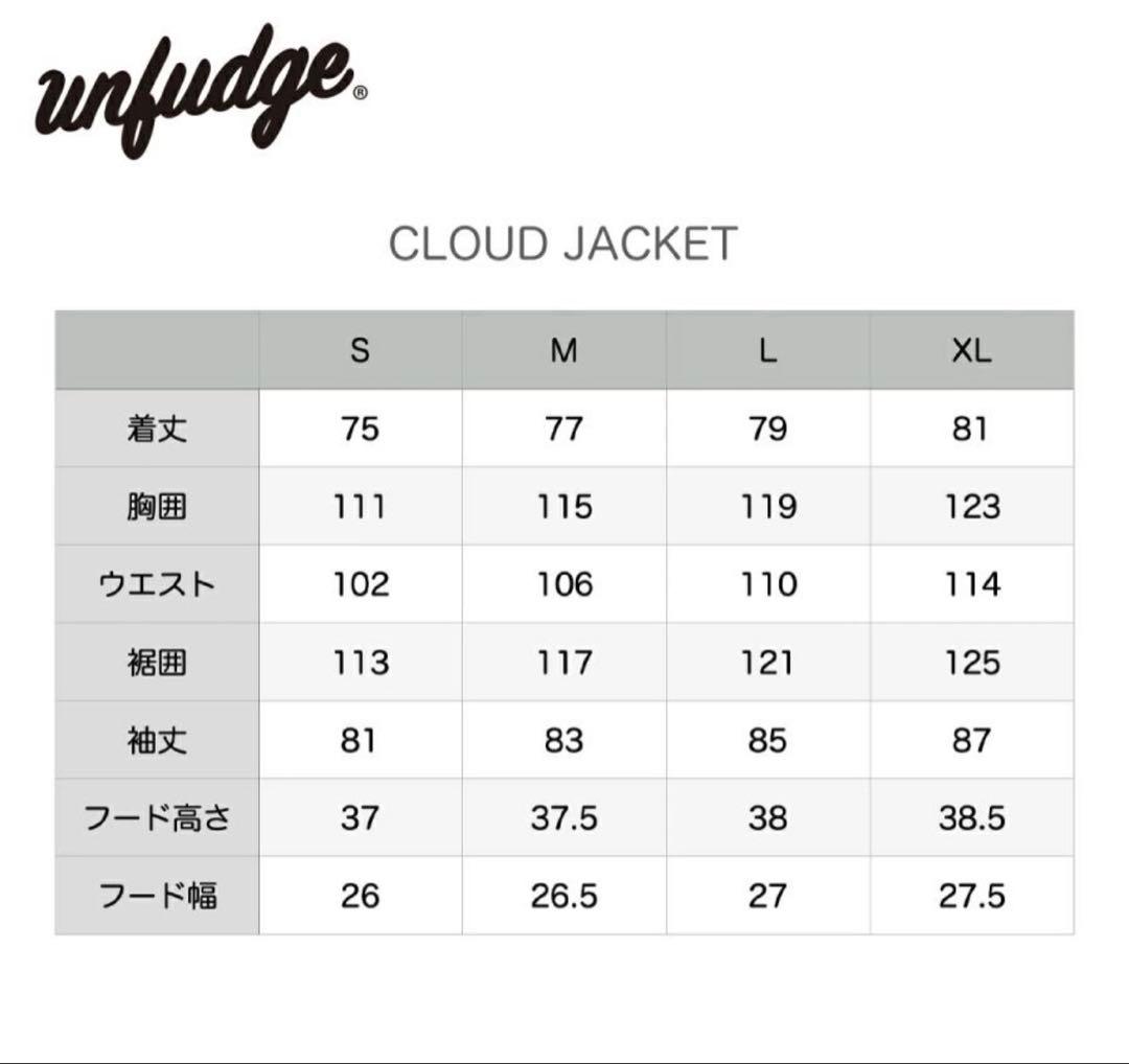 unfudge CLOUD JACKET サイズL