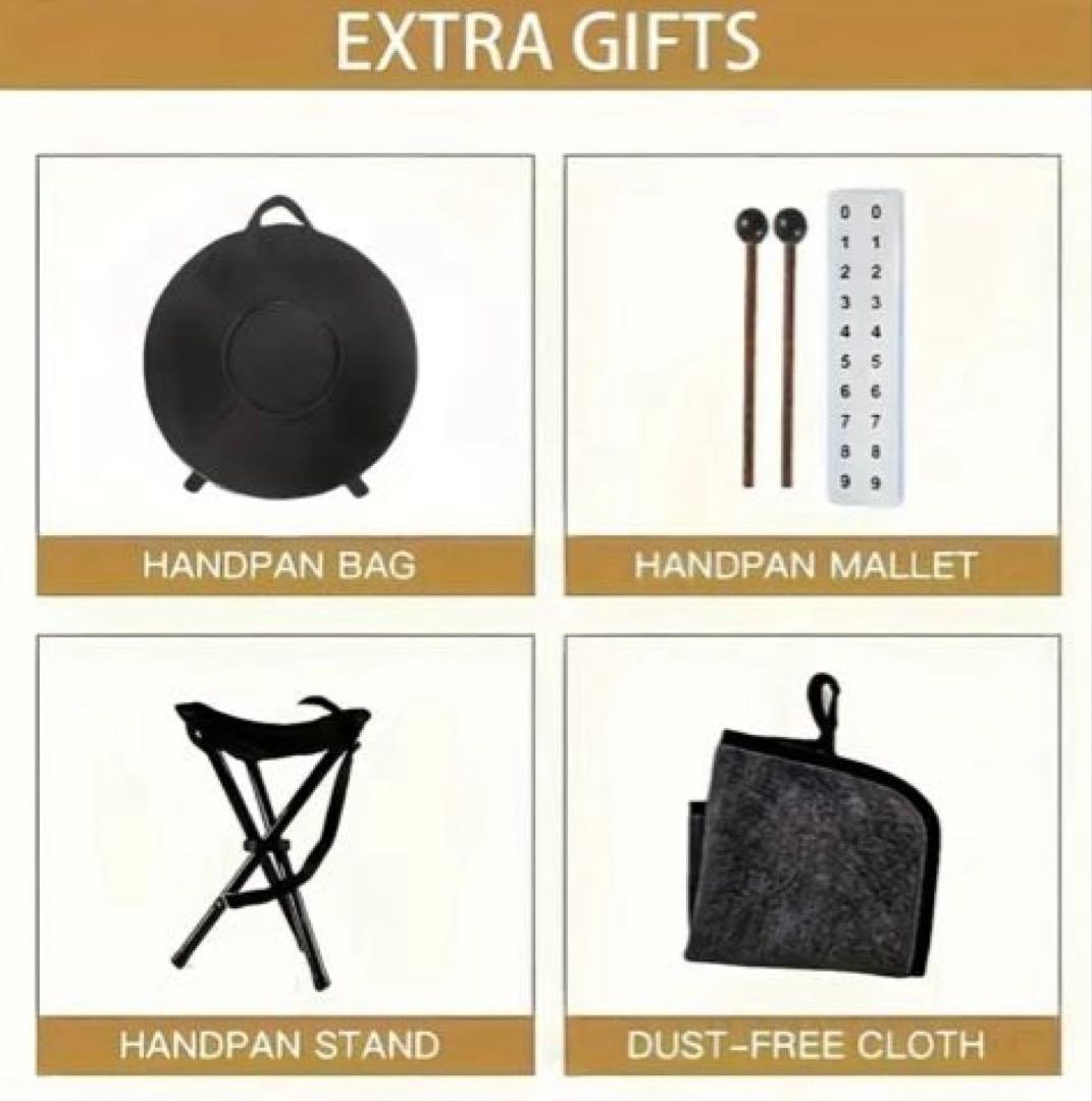 432Hz 10ノート ハンドパン スティールパン　スチールドラム　ハンドドラム