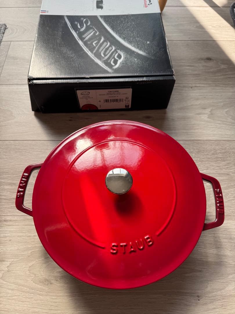 staub ブレイザー　ソテーパン 24cm チェリー