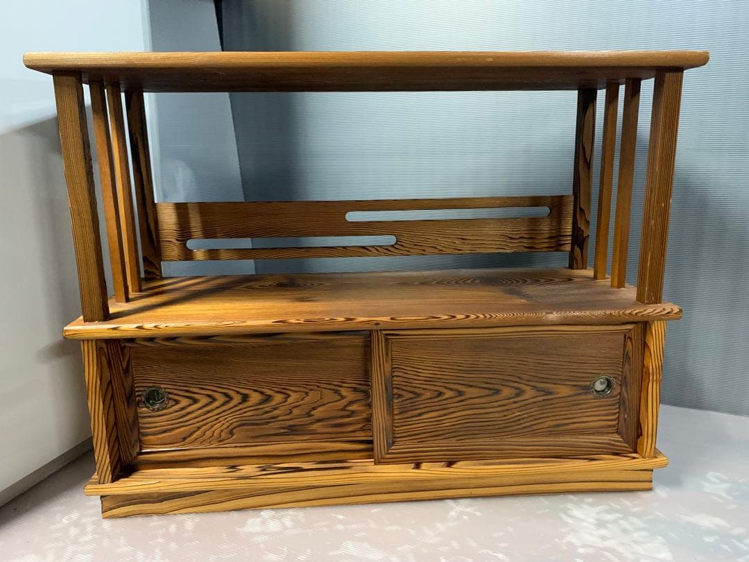 天然木 杉 小ぶりな水屋 箪笥 たんす 茶箪笥 古民家 和家具 アンティーク