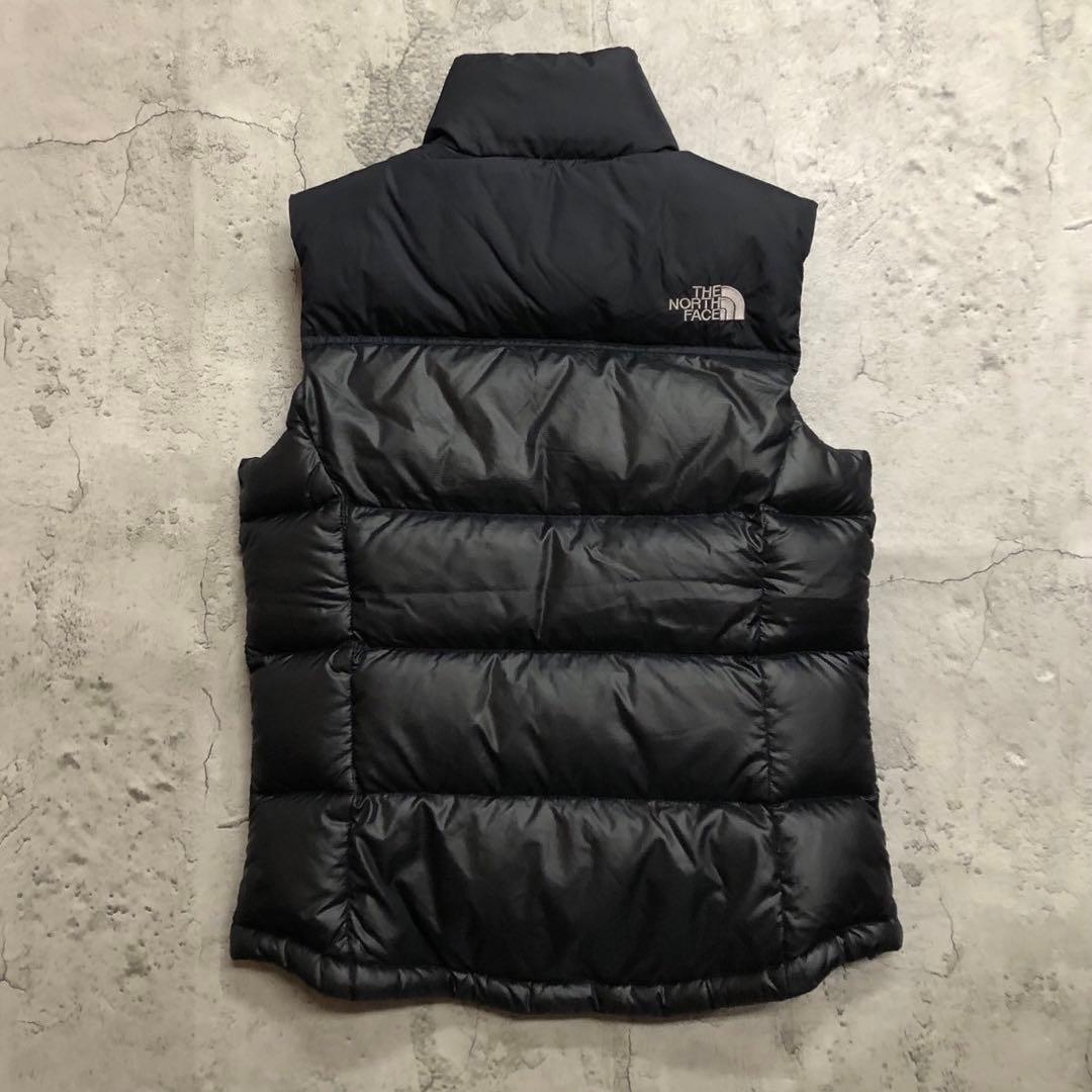 美品　ザノースフェイス　700フィル　ヌプシ　ダウンベスト　ブラック　S
