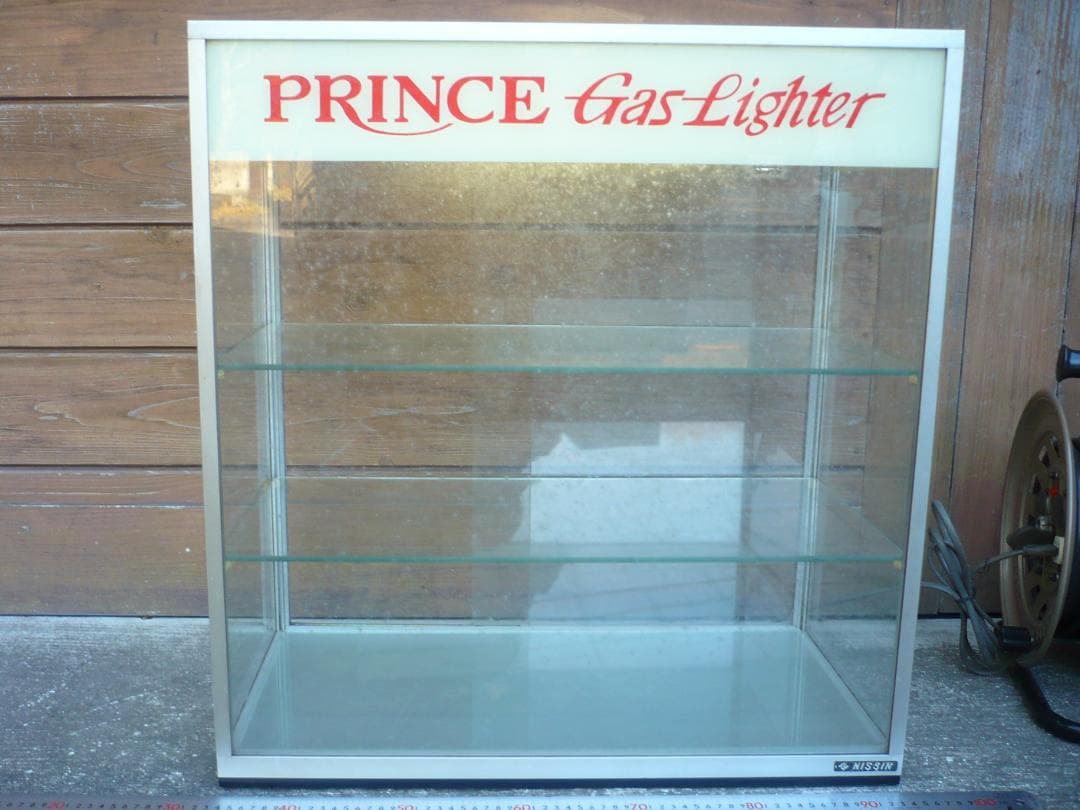 PRINCE ガラスケース 4段棚付き　年代物ですっ！
