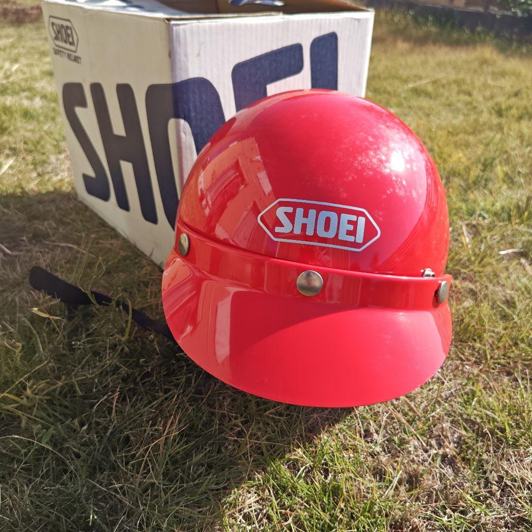 SHOEI 赤 ジェットヘルメット　当時物