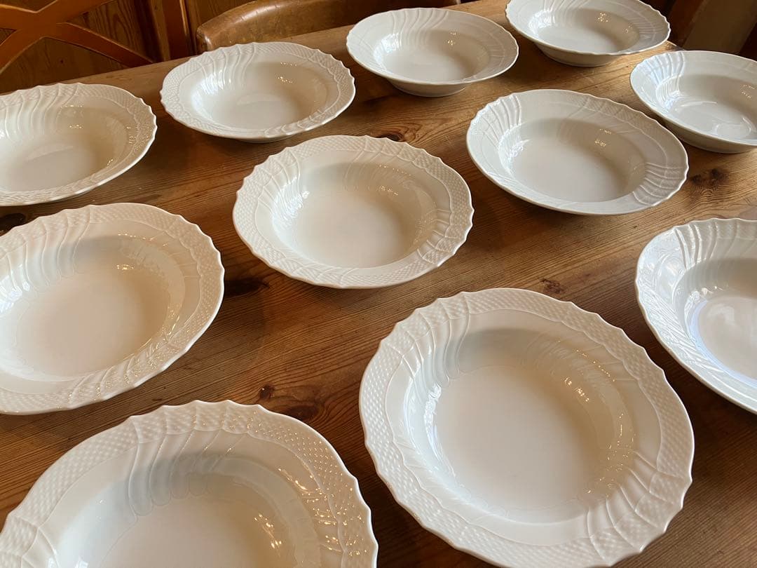 イジクラCEOジノリベッキオホワイト20スーププレート×12