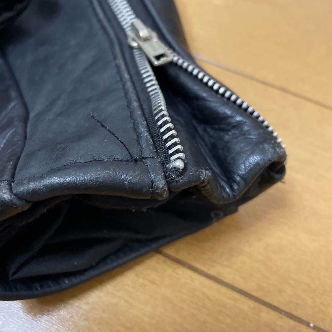 Schott ダブルライダースジャケット ブラック 38