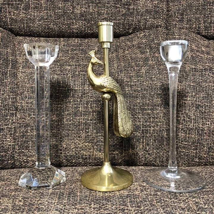 キャンドルホルダー　ろうそく立て　3点セット