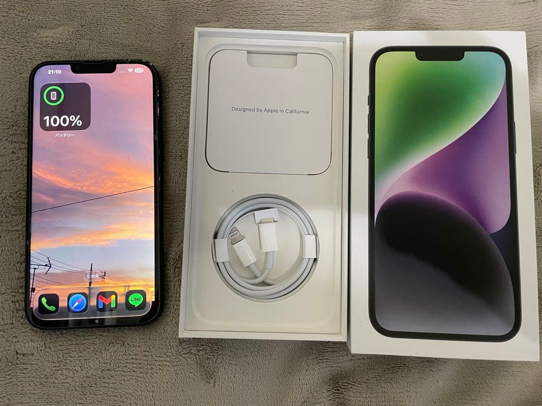 iPhone14plus 256GB 画面割れ