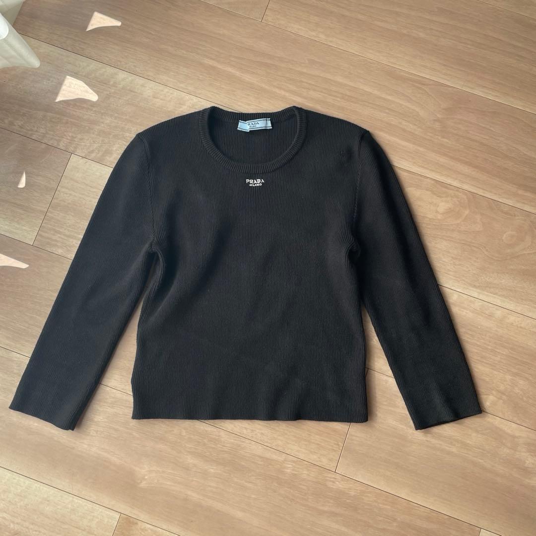 PRADA プラダ　リブニット　トップス　38