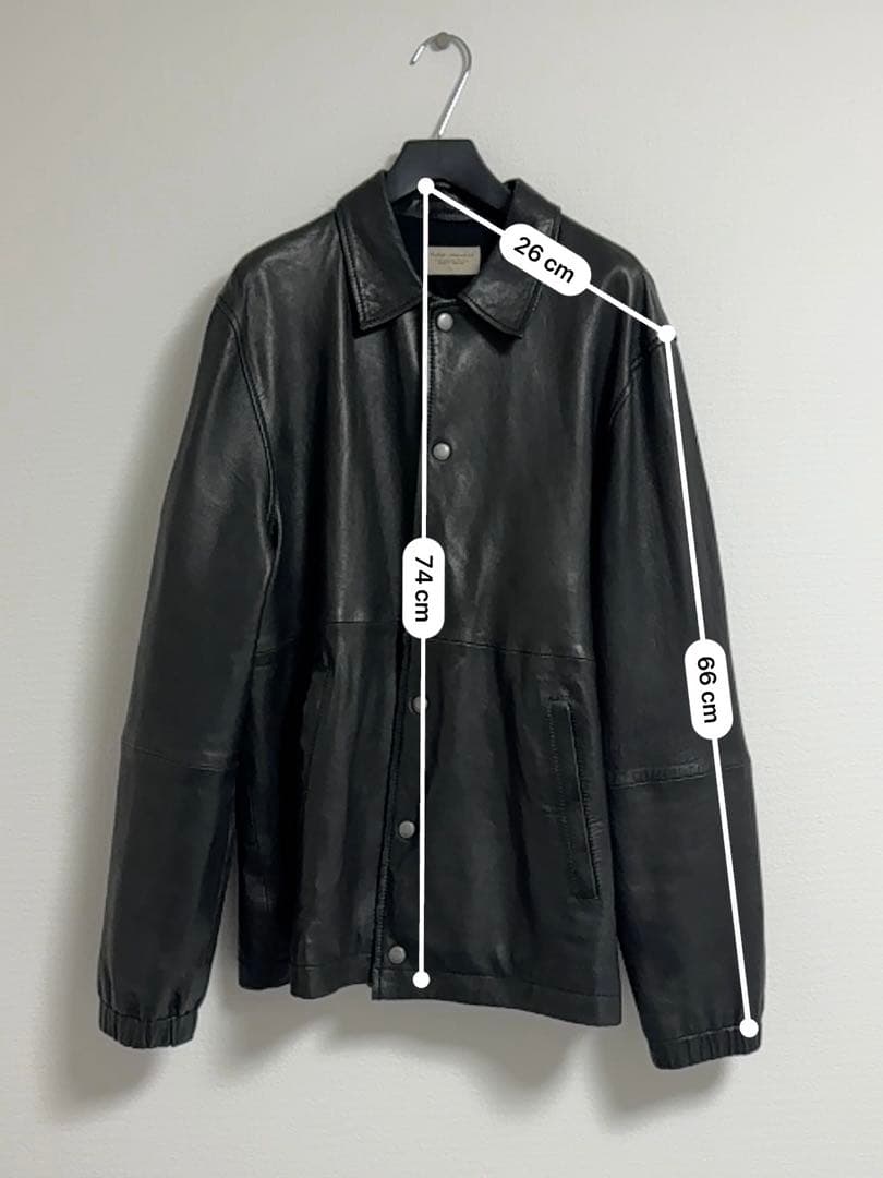 く*ら様 Nudie Jeans Co. ブラックレザージャケット Lサイズ