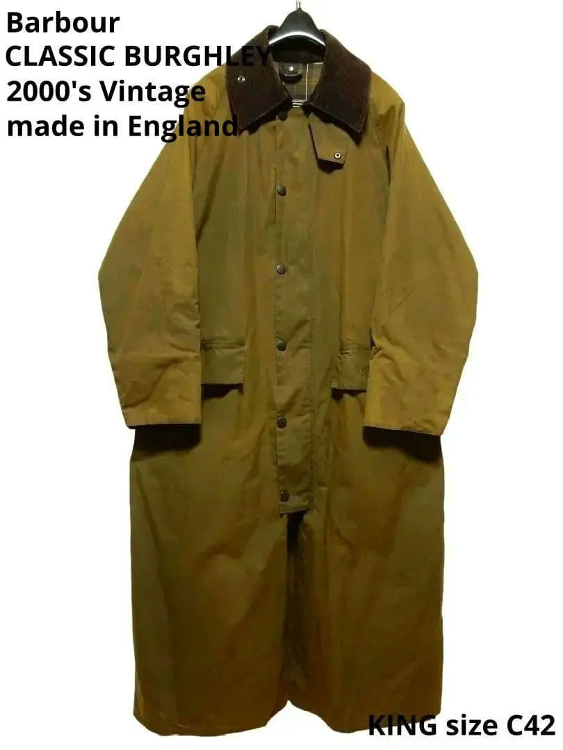 ビッグサイズ！バブアーbarbourクラシックバーレーオイルドジャケットC42