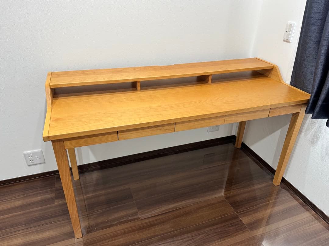 ディノス　北欧風・天然木調ステージ付きワークデスク　幅150cmタイプ