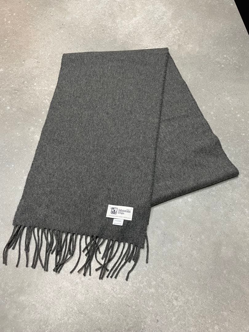 Johnstons of Elgin【100%カシミヤ マフラー】