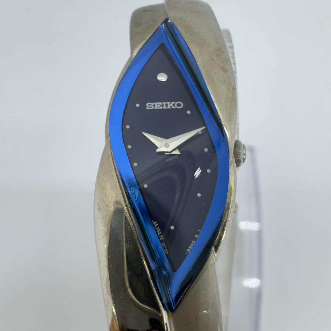 ✨SEIKO✨セイコー✨2E20-753A✨ネイビー文字盤✨クォーツ✨腕時計✨