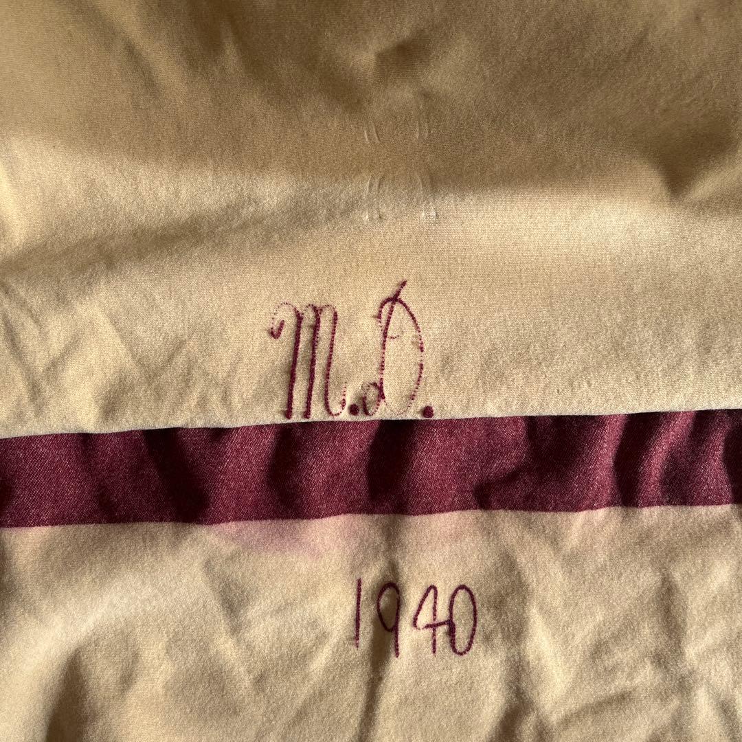 貴重U.S.ARMY 40s ウールブランケット　ヴィンテージ