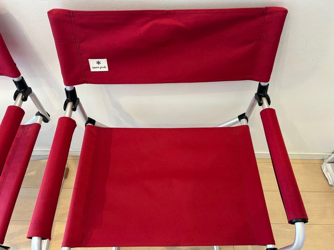  peak スノーピーク FDチェア 二脚セット 保護キャップ付き