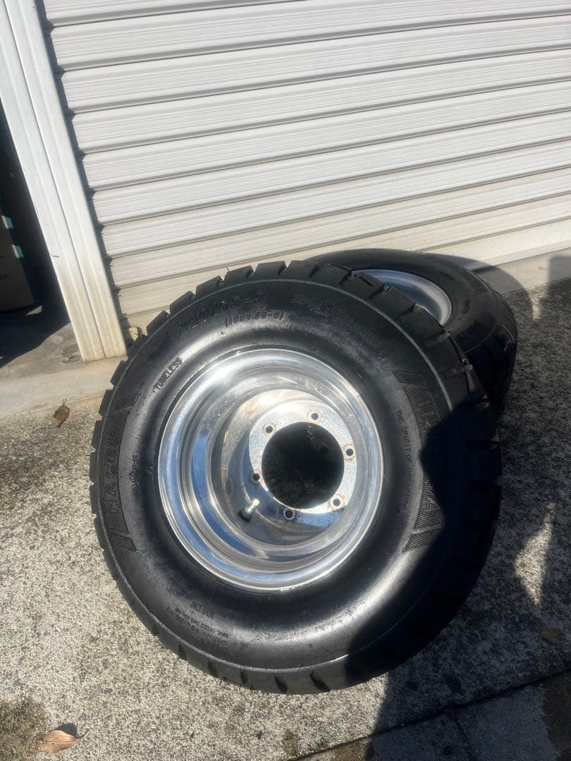 今だけ！7cmスペンサー付き。キャノピー2スト用タイヤとホイールセット