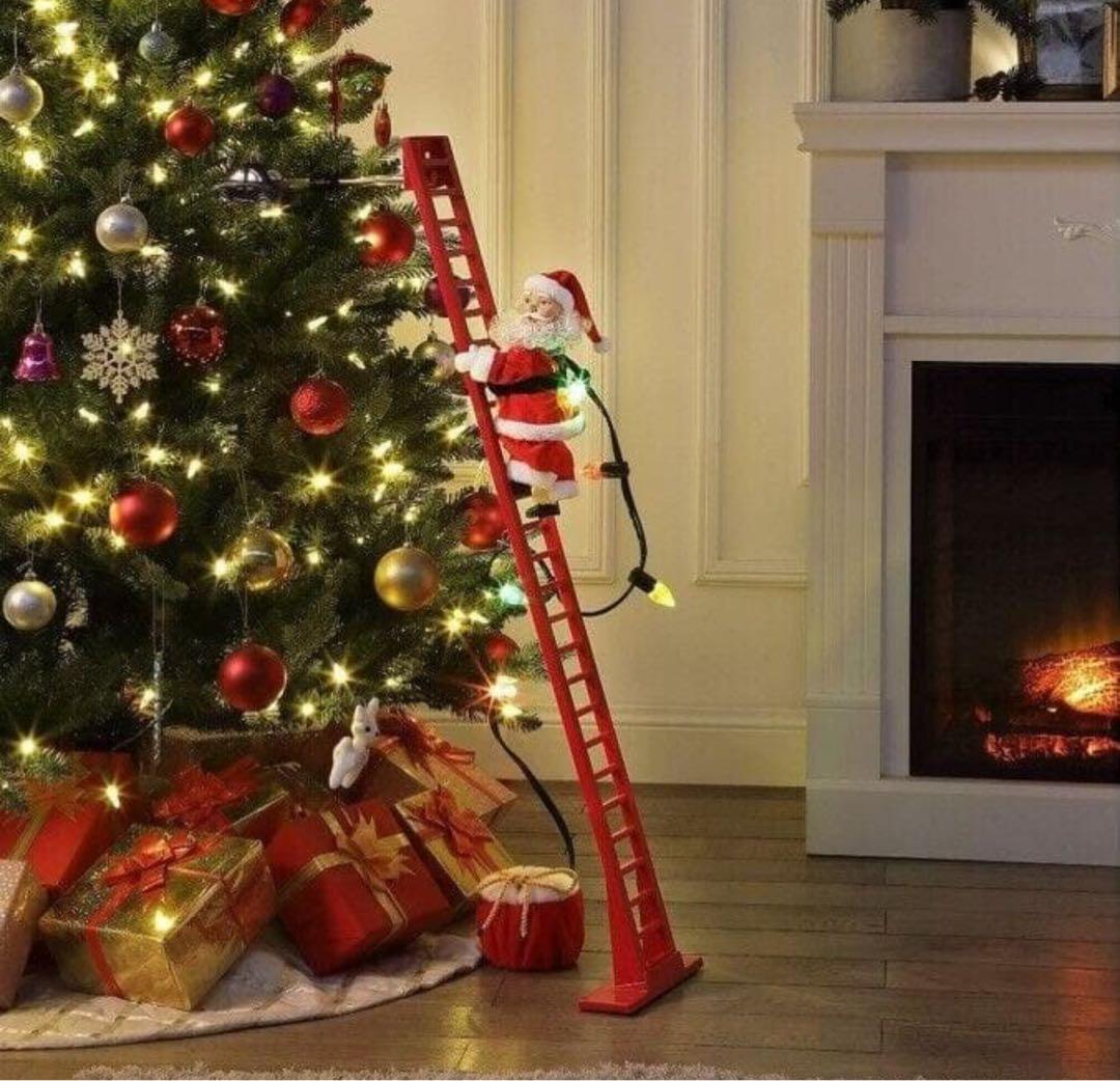 「スーパークライミングサンタ」ミスタークリスマス イルミ オルゴール