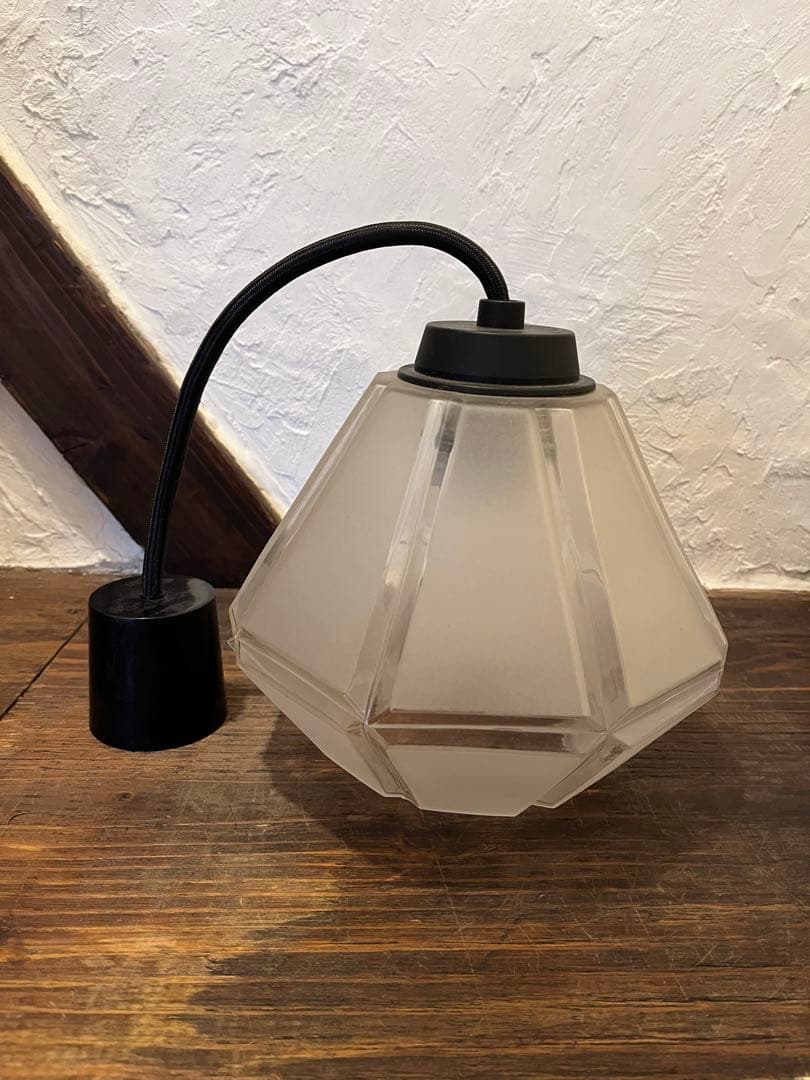 電傘　ナショナル　ガラス　硝子　national モダン　昭和レトロ　動作確認済