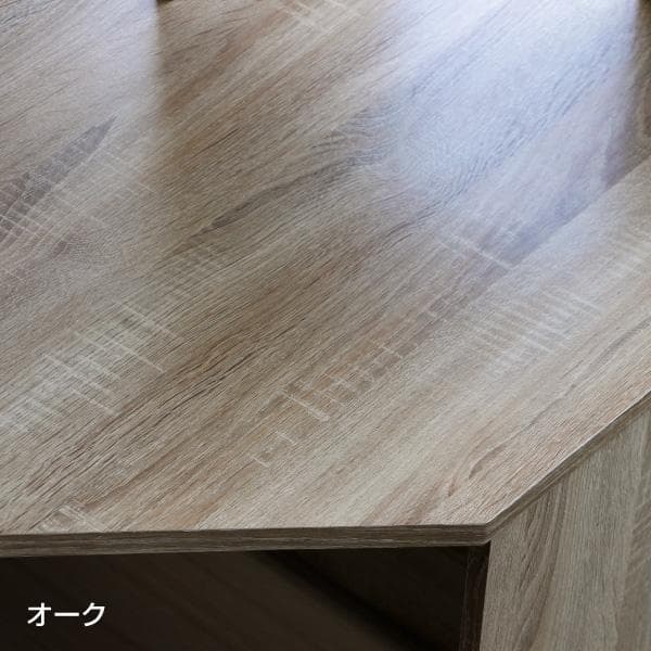 《新品・送料無料》パソコンデスク L字型 コーナー デスク 机 オーク