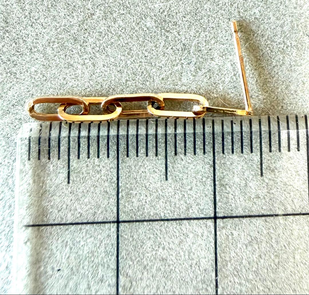 ジュエリーツツミ　K10YGチェーンピアス