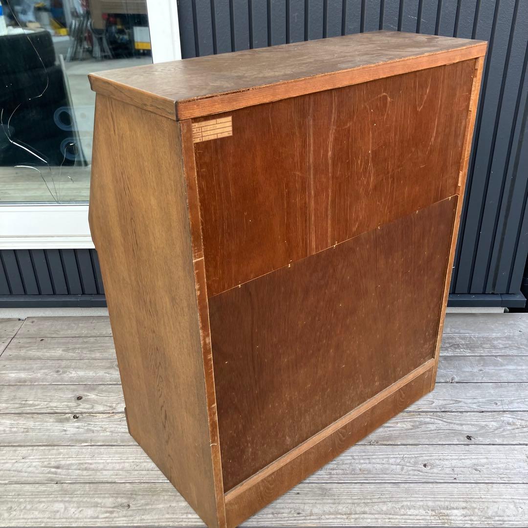 英国クラシック 木製 ライティングビューロ 4段引き出し サイドボード 文机