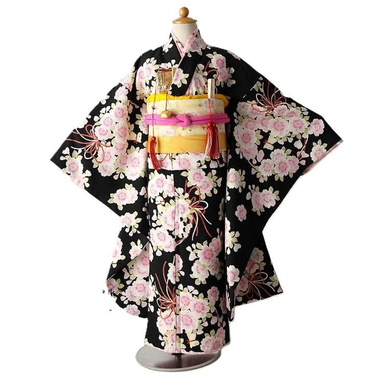 7歳 女の子 着物 七五三　四つ身 7-026