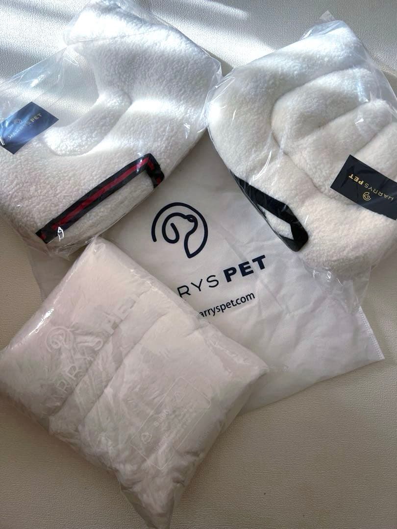 新品ハリーズペット３点セットバニラ　カートクッションコンフォーター