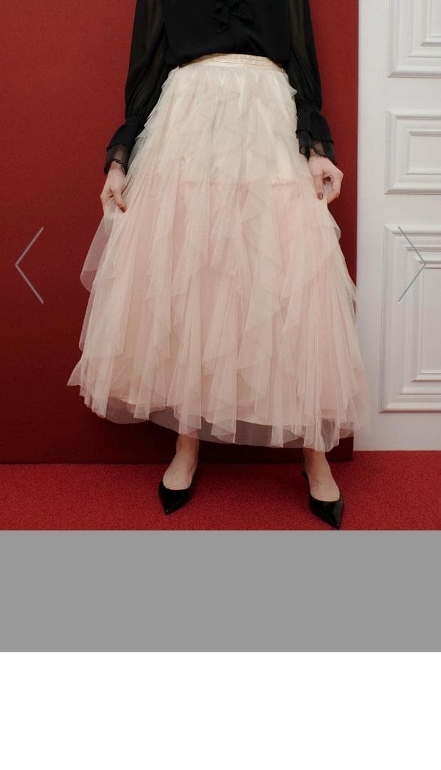 Loulou Willoughby フリル付きチュールスカート