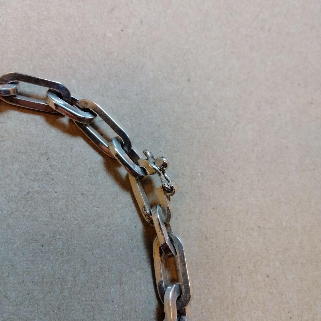 44cm 48g超 重量級 925シルバー リンクチェーン インディアンチェーン