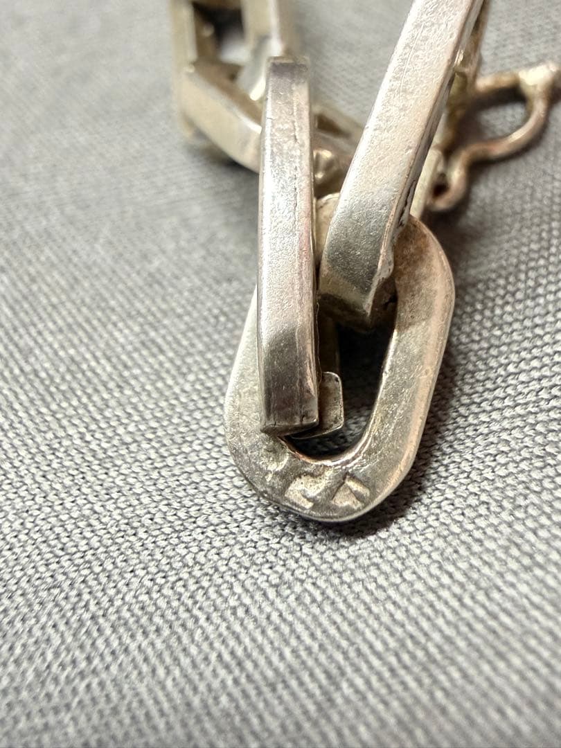 44cm 48g超 重量級 925シルバー リンクチェーン インディアンチェーン