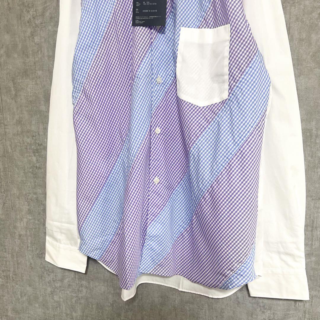 未使用タグ付コムデギャルソンHOMME DEUX 長袖シャツ サイズL チェッ