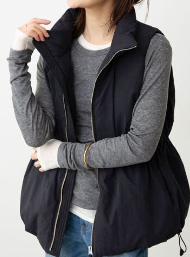 SLOBE IENA P/NPタフタダウンベスト