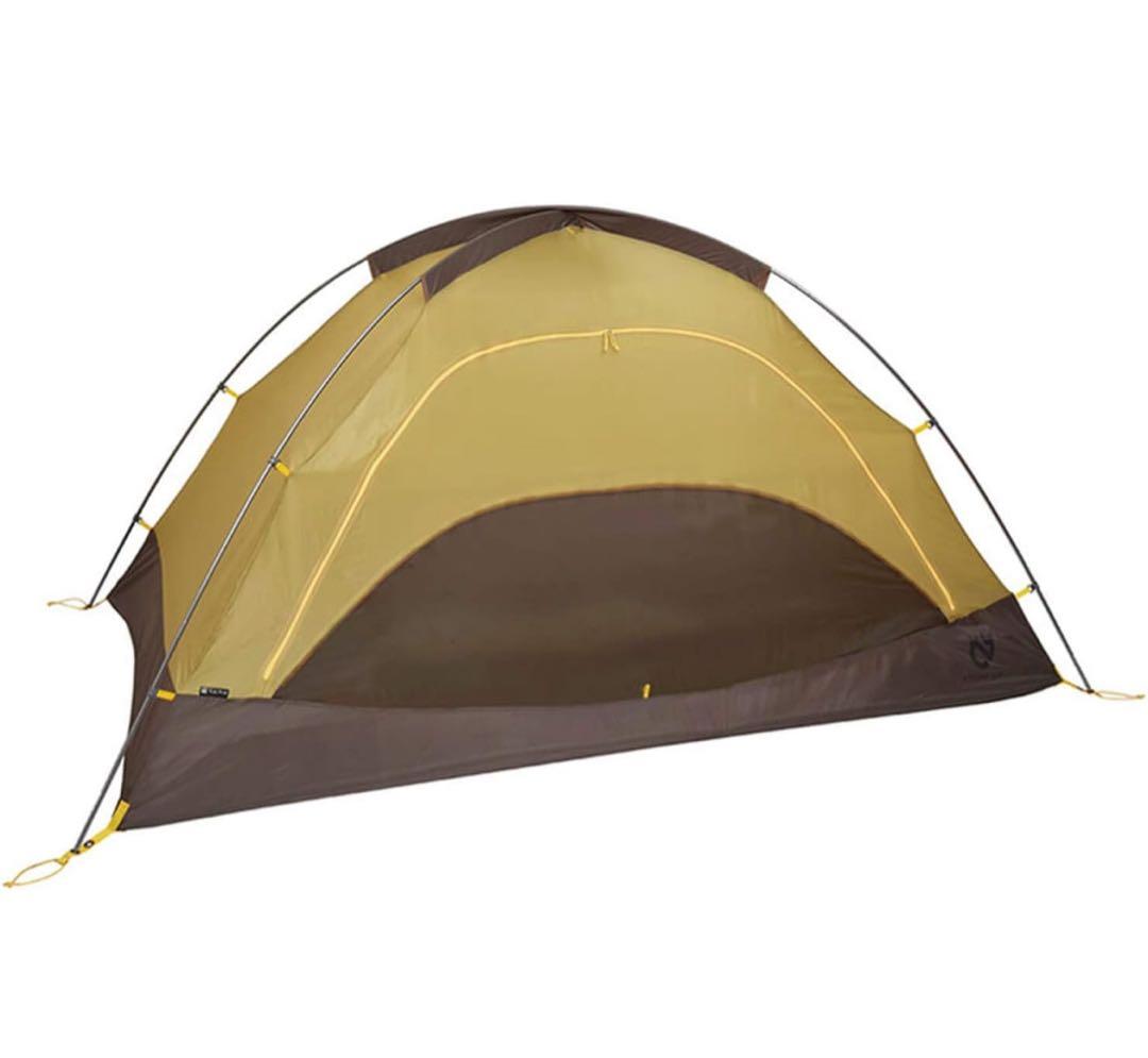 即購入okNEMO アトム　2P キャニオン　ドーム型テント純正グランドシート付