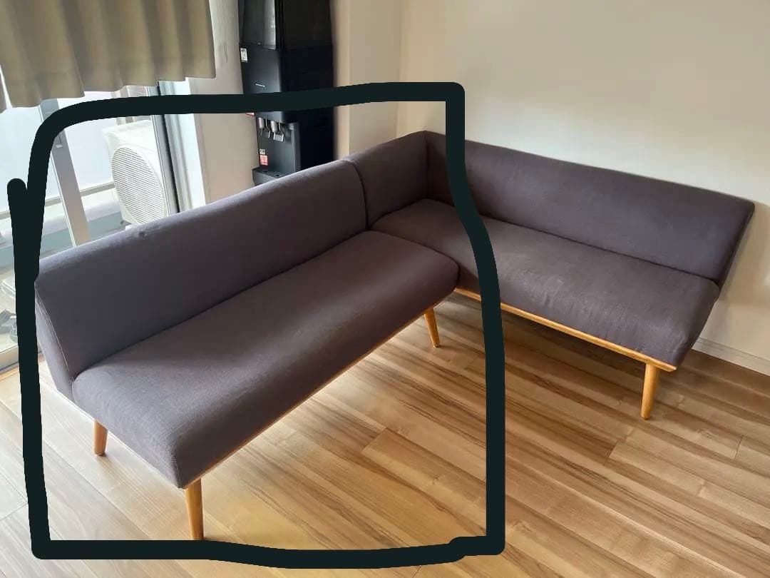 セット② マナベインテリアソファ幅126×奥61×高66