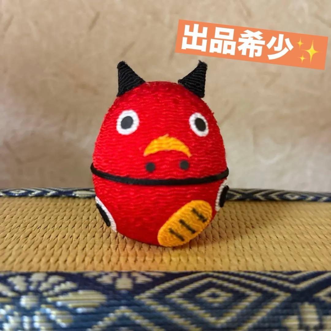 赤べこ 起き上がり小法師 ちりめん 民芸 縁起物 希少 置物 郷土玩具 伝統工芸
