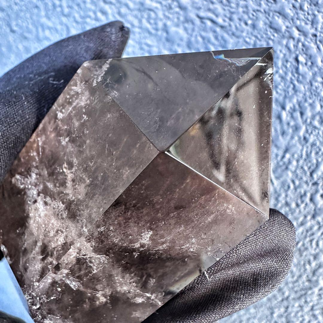 【開運 魔除】絶品❗️煙水晶スモーキーシトリン六角柱 超パワー天然石原石A1167