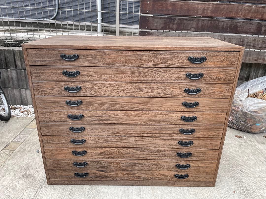 ①桐箪笥 タンス 10段