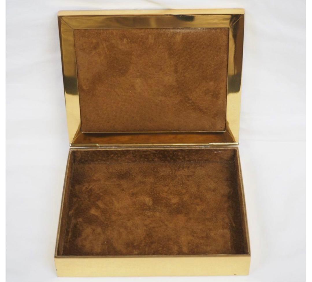 送料無料 ブラジル　石細工金鍍金宝石箱