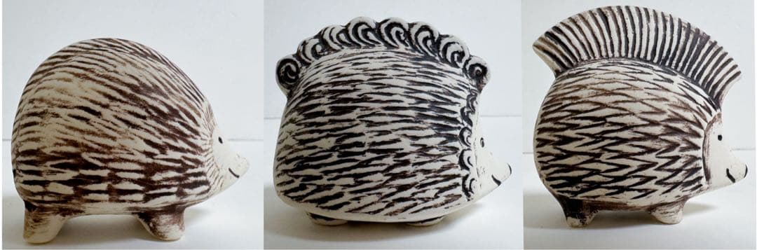 Lisa Larson/リサラーソン ハリネズミ3兄弟セット