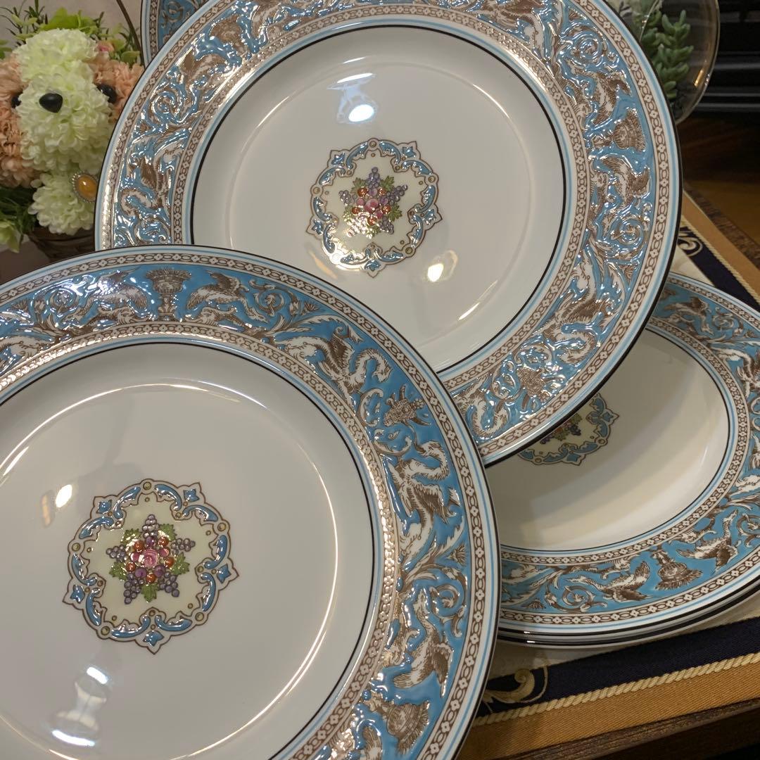 未使用　ウェッジウッド　フロレンティーン　ターコイズ　22.5cmミートプレート