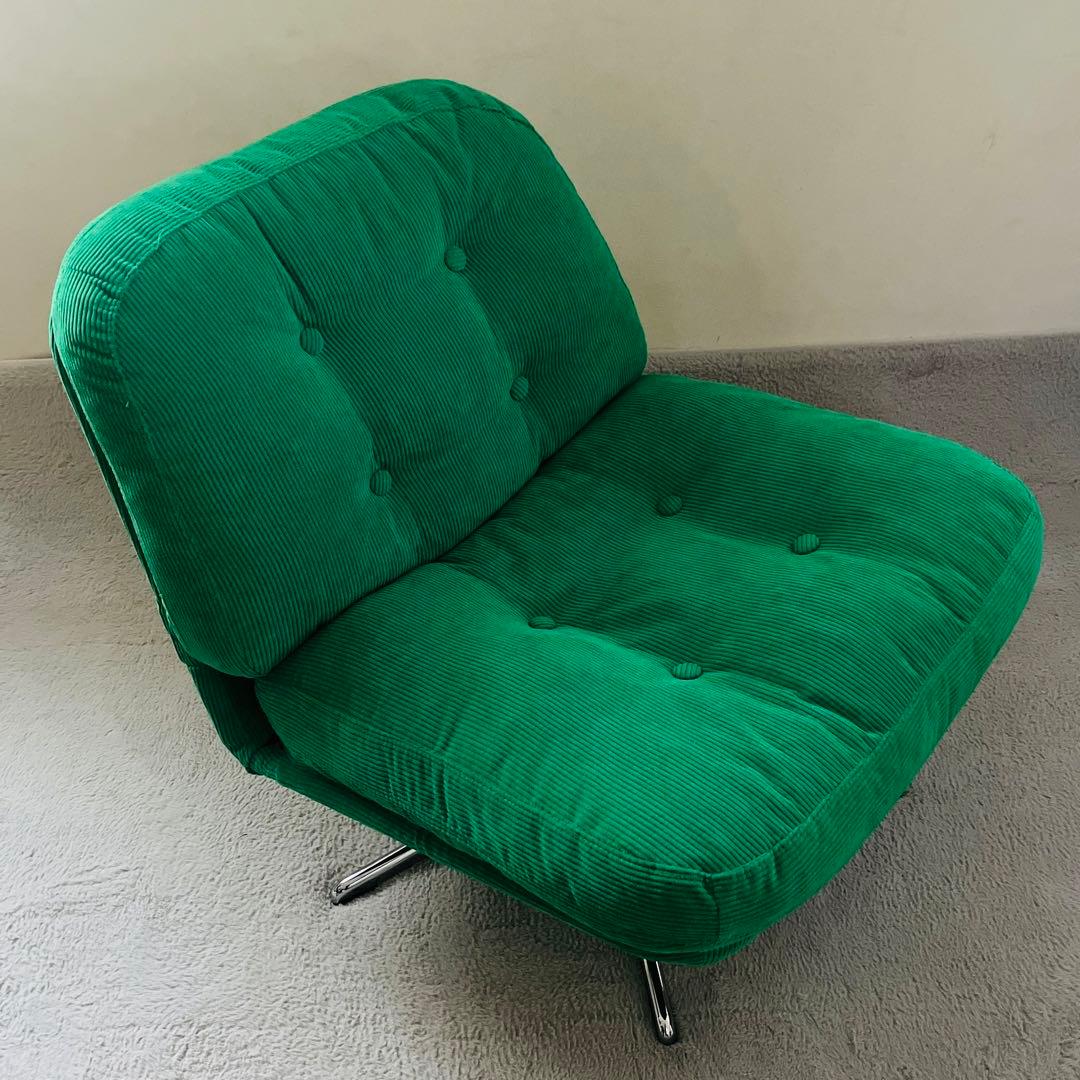 【美品】ディヴリンゲ IKEA イケア 1人掛けソファ 回転チェア　グリーン