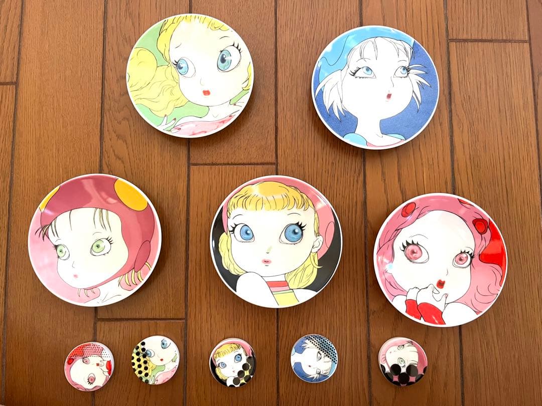 今週終了～ＣＡＮＤＹ　ＧＩＲＬの小皿＆箸置きセット　天野喜孝