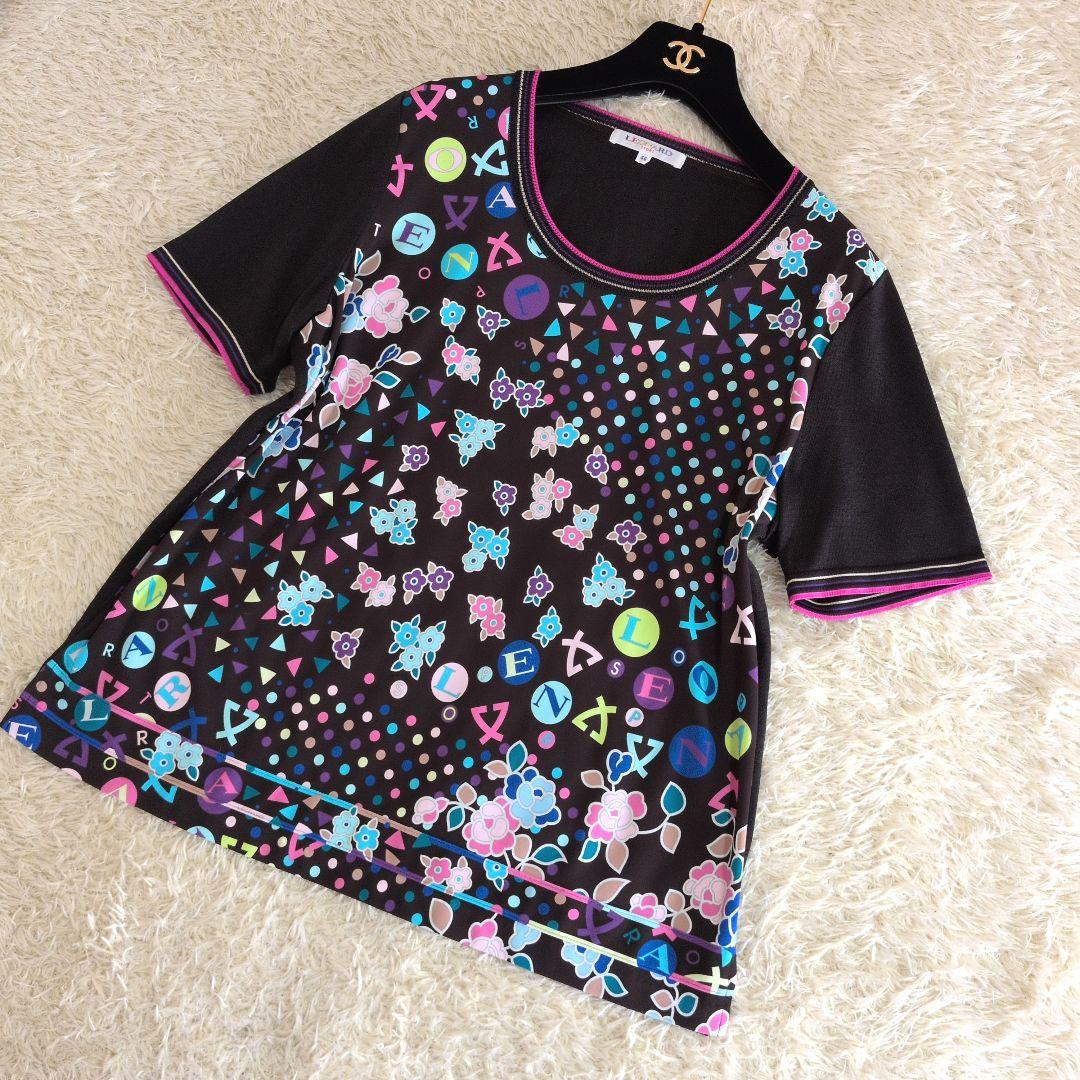 日本製★希少サイズ44 LEONARD　SPORTS　カットソー　花柄