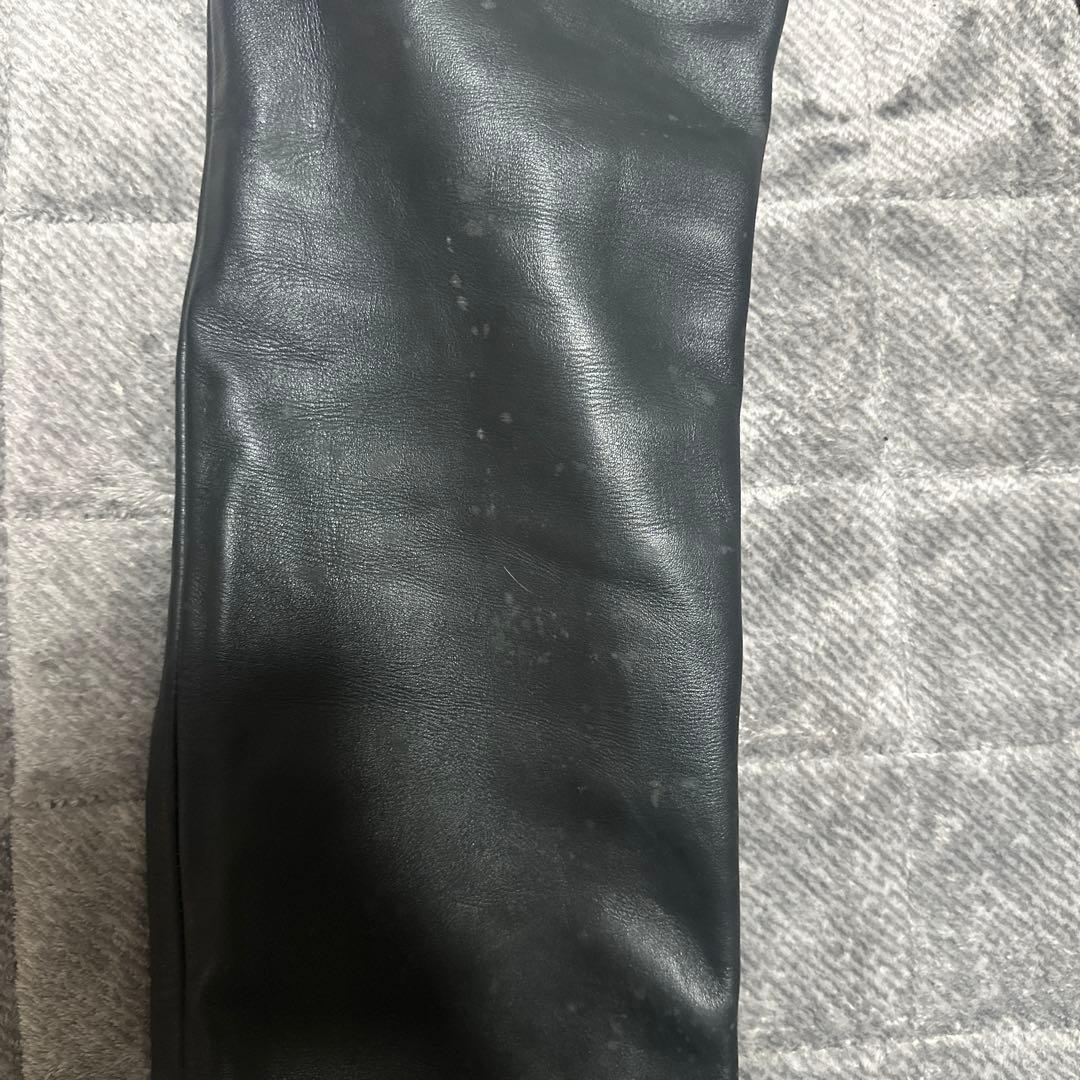 Aero 黒 レザー パンツ 32